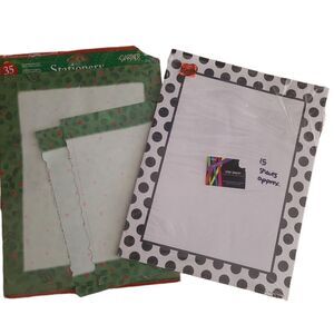 Stationary 4/$25 memory kit paper Scrapbook paper dot christmas letter paper b…